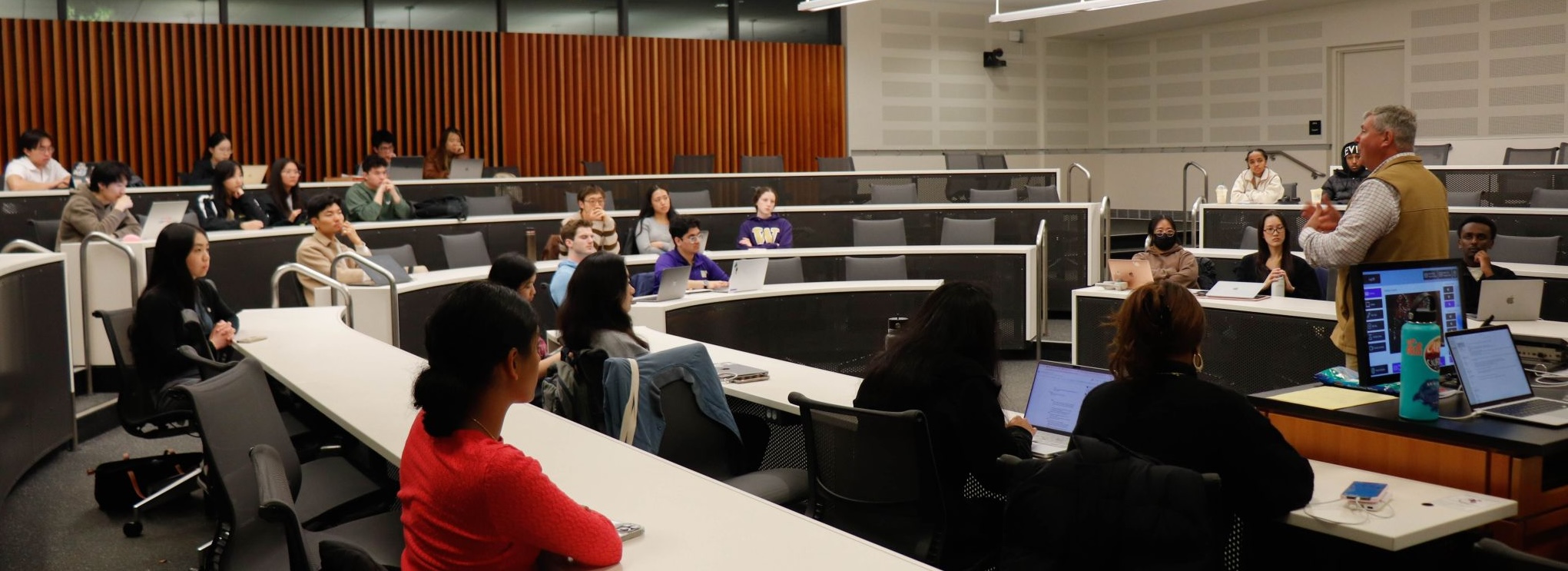 professor lecturing